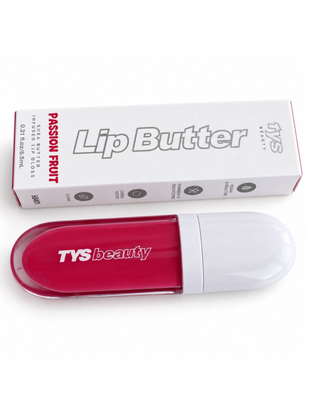 TYS Beauty Passion Fruit Shea Butter Infused Lip Gloss